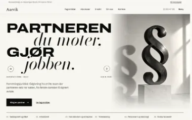 Skjermfangst av forsiden til Aarvik